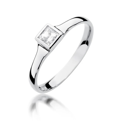 Pierścionek W-391 0,30ct brylanty białe złoto 585