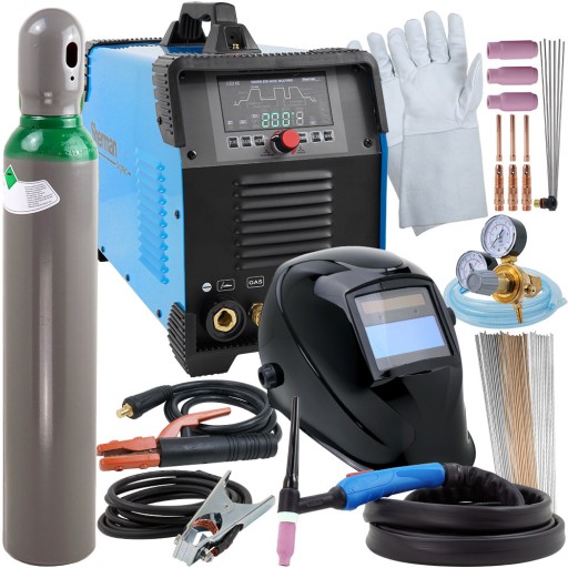 Spawarka Sherman TIG 200 AC/DC zestaw Puls LCD HF