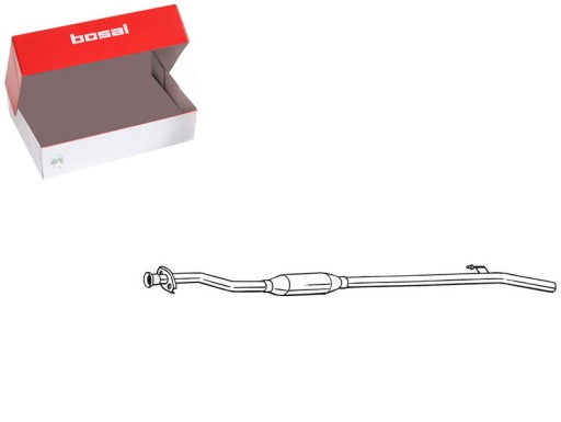 TŁUMIK UKŁADU WYDECHOWEGO PRZÓD RENAULT THALIA I 1.4 08.00- BOSAL