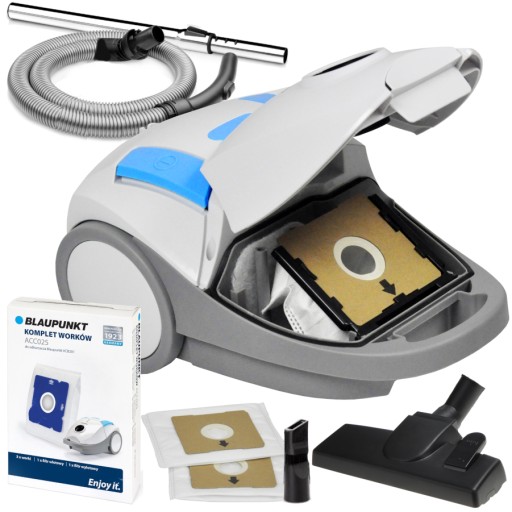 Odkurzacz workowy MAŁY BLAUPUNKT VCB201 HEPA VCB-201 +WORKI + ACC025