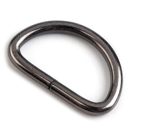 PÓŁKÓŁKO PÓŁKOLE METALOWE 25 mm CZARNY NIKIEL