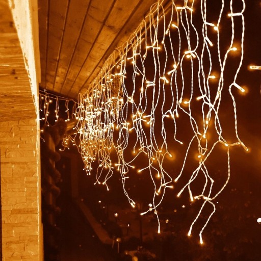 KURTYNA ŚWIETLNA LAMPKI LED GIRLANDA 60 X 450 CM