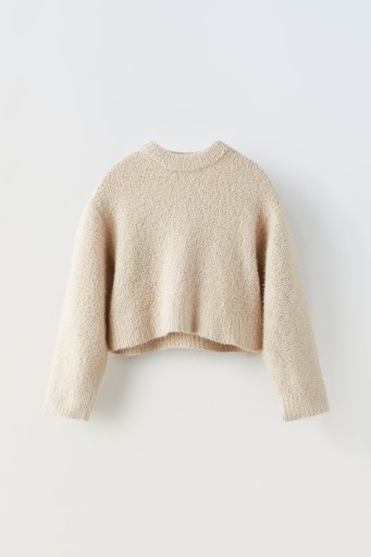 ZARA SWETER Z DZIANINY SOFT TOUCH DZIEWCZYNKA 164