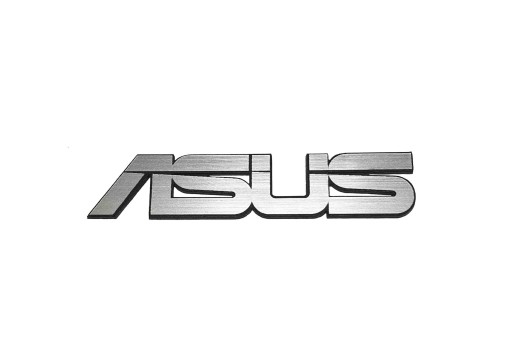 Naklejka Emblemat ASUS srebrna 45x8mm