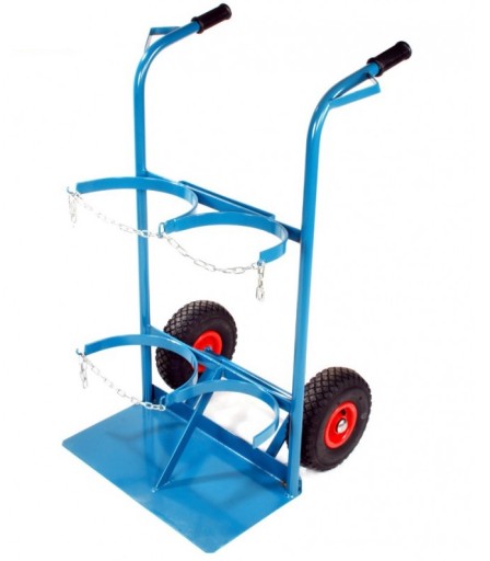 Wózek dwie butle 1x20 litrów i 1x11 kg PROPAN