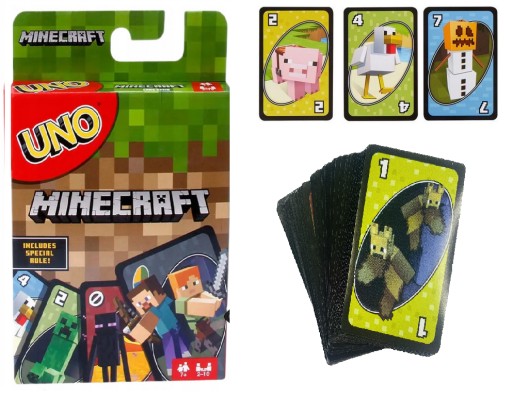 Karty do gry Uno Minecraft