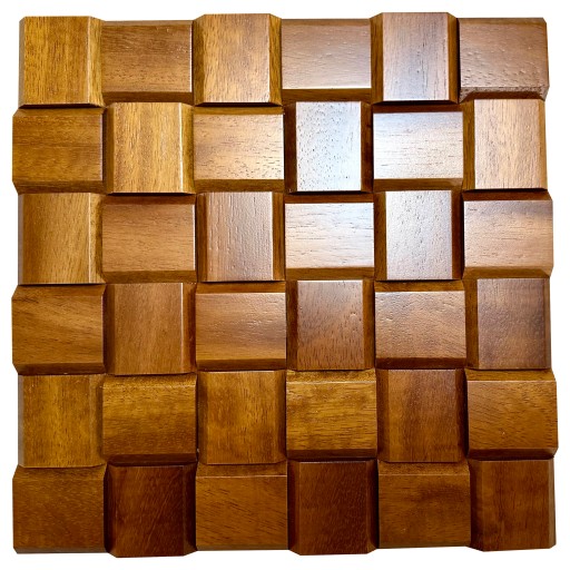 Panel akustyczny na Drewno 3d - Iroko Egzotyk