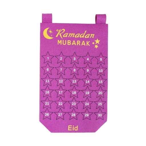 Kalendarz odliczający Ramadan Eid Style F fioletow