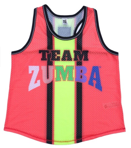 Zumba Wear Lewely Koszulka Top Sportowa Team Mesh