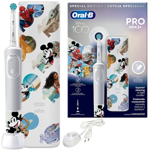 SZCZOTECZKA ELEKTRYCZNA DLA DZIECI ORAL-B VITALITY PRO 100 MYSZKA MICKEY
