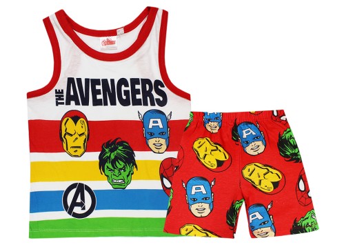 AVENGERS MARVEL PIŻAMA DLA DZIECKA PIŻAMKA 104