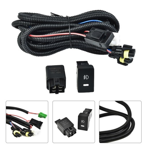 H11 światła przeciwmgielne kable w wiązce 12V 40A
