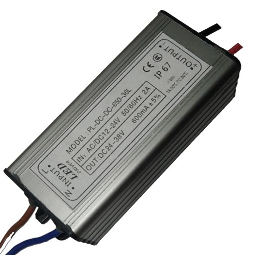 Sterownik LED Wodoodporny zasilacz IP67 Transformator 20 W Trwałe użytkowanie na zewnątrz
