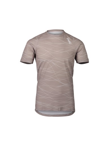 KOSZULKA MTB POC MTB PURE TEE LINES GREY M
