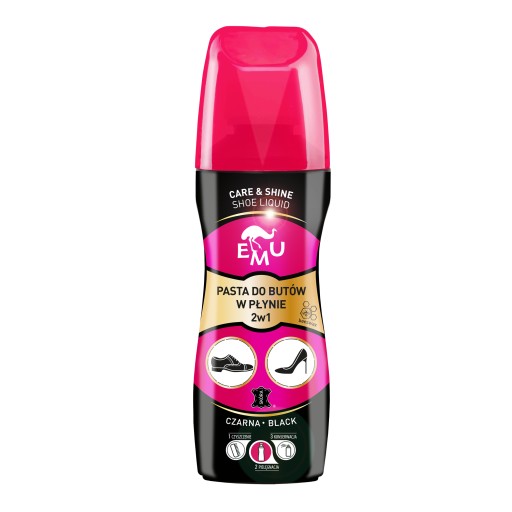 Pasta do Butów Czarnych 75ml Czarna w Płynie EMU
