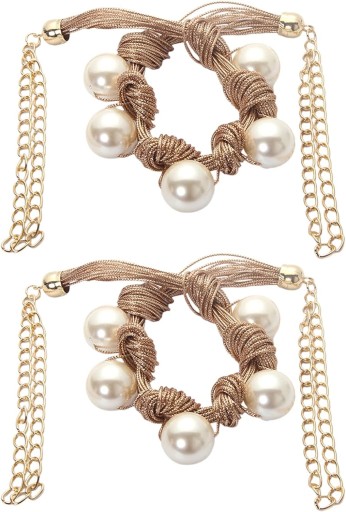 Opaski do zasłon, opaski do zasłon Faux Pearl