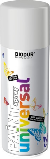 FARBA SPRAY SREBRNY BIODUR RAL 9006 400 ml
