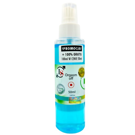 ORGASM OFF SPRAY 50ml ZNIECZULA HAMUJE WYTRYSK