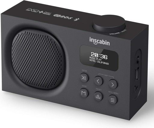 RADIO CYFROWE PRZENOŚNE DAB/DAB+ FM INSCABIN P2