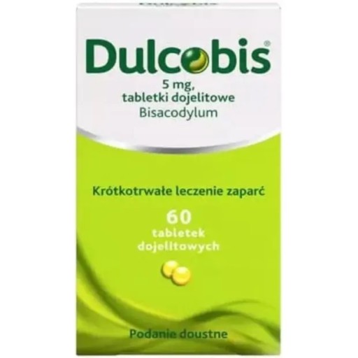 DULCOBIS NA ZAPARCIA 5MG 60 TABLETEK DOJELITOWYCH