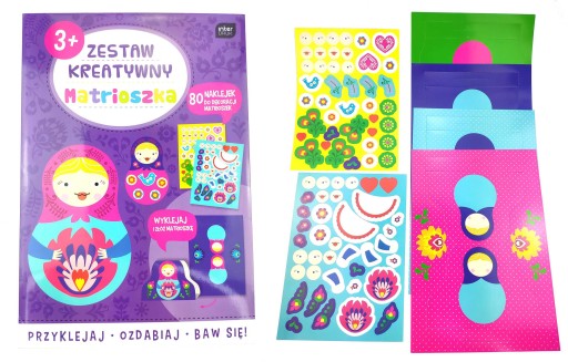 Zestaw kreatywny 4 figurki i 80 naklejek 3+ CE
