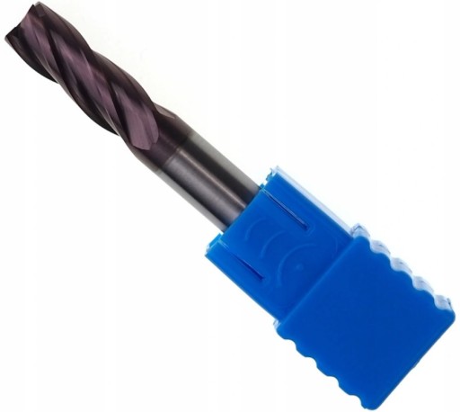 FREZ WĘGLIKOWY VHM 4 PIÓRA 6 MM 55HRC POWŁOKA