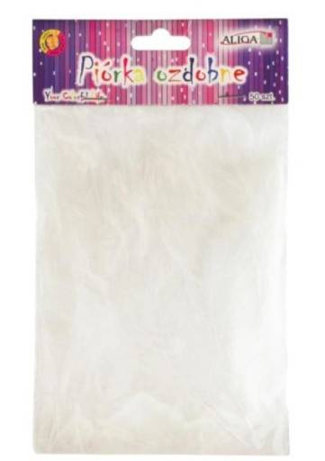 piórka dekoracyjne duża paczka 10-12 cm 50 sztuk