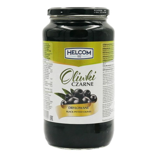 OLIWKI CZARNE drylowane bez pestek Helcom 935ml