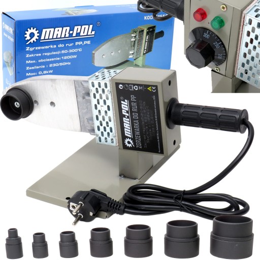ZGRZEWARKA DO ZGRZEWANIA RUR PP PCV 1200W 16-63mm