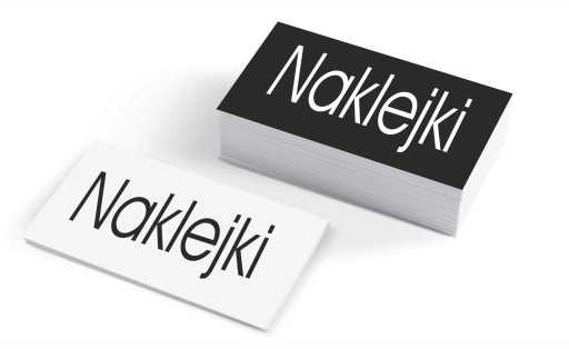 Naklejki Etykiety wizytówki 500 sztuk