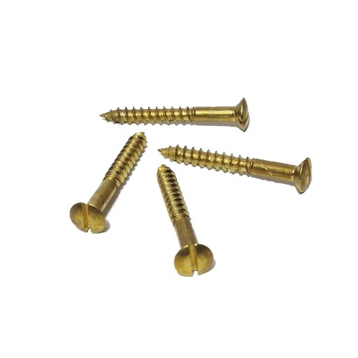 Wkręty soczewkowe mosiężne 3,5x30 mm DIN95 20 szt.