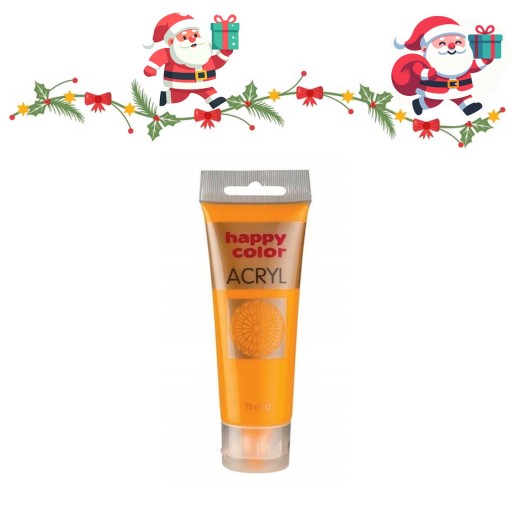 FARBA AKRYLOWA HAPPY COLOR 75ml CIEMNO ŻÓŁTA