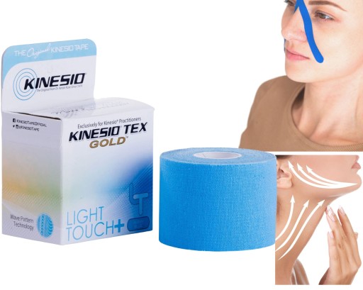 Taśma tejpy Kinesiotaping twarzy biustu lifting