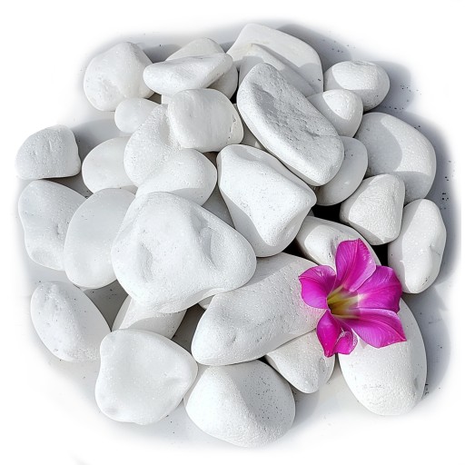 Biały Otoczak Ogrodowy THASSOS Grecki 3-6cm 20KG