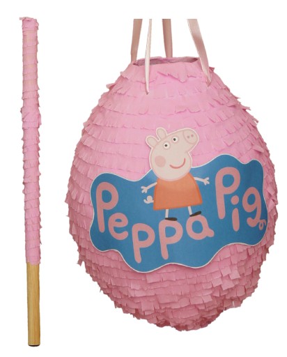 Piniata Świnka PEPPA XL Kij