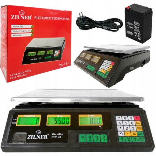 SKLEPOWA WAGA MAGAZYNOWA 40 kg / 2g ELEKTRONICZNA