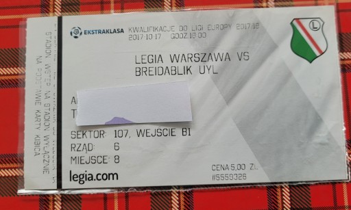 bilet Legia Warszawa - Breidablik UYL