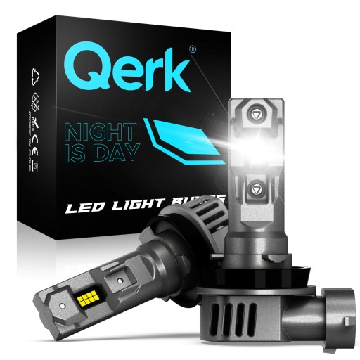 ŻARÓWKI LED H8 QERK 1 DO 1 WIĘCEJ ŚWIATŁA CAN RETROFIT IDEALNIE DOPASOWANE