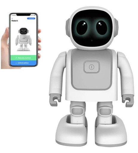 INTERAKTYWNY ROBOT ZDALNIE STEROWANY TELEFONEM PROGRAMOWANY BLUETOOTH