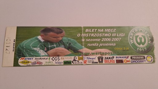 WARTA POZNAŃ - JESIEŃ 2006 - III LIGA