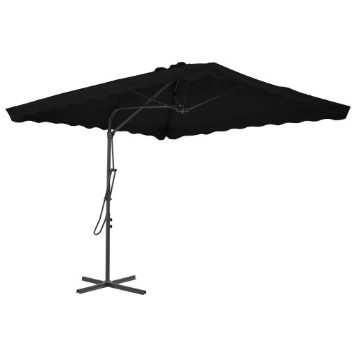 PÓŁPARASOL OGRODOWY SKŁADANY TARASOWY 250x250x230