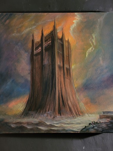 ,Bezmiar,olej/płótno 70x70 Od artystyA.Sudak