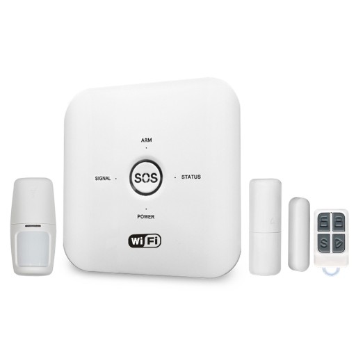 SYSTEM ALARMOWY WI-FI GSM DETEKTORY 433 MHZ TFT