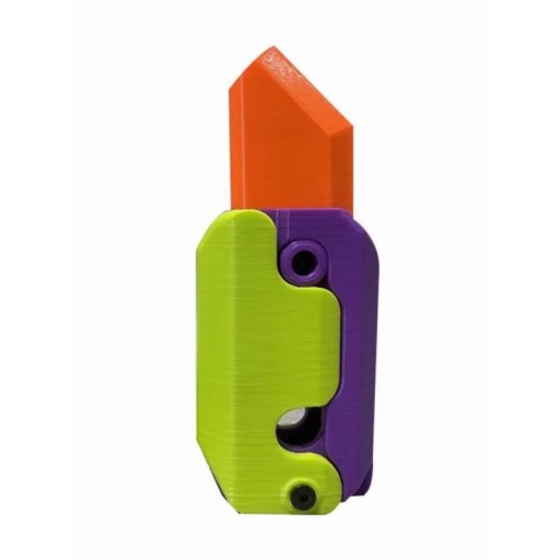 Grawitacyjny nóż 3D Dekompresja Push Card Grawitacyjny nóż rzodkiewki