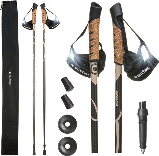 Kije nordic walking Carbon 1 Section Outtec 115CM