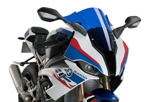 PUIG 3571A szyba sportowa niebieska 44,5 cm BMW S1000RR M1000RR