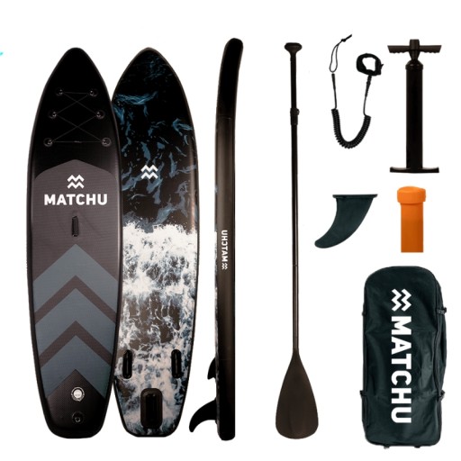 DESKA SUP do pływania paddle board z wiosłem dmuchana Matchu - 320cm AQUA