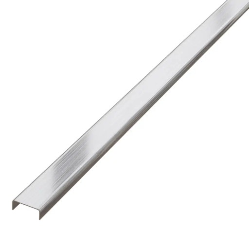 Listwa C dekoracyjna stalowa kolor srebrny matowy 10mm 270cm