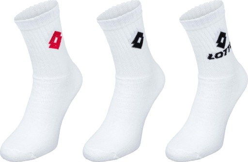 Skarpetki Białe Długie LOTTO TENNIS 3P 3-Pack R. 39/42