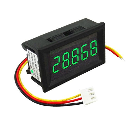 .36-calowy cyfrowy miernik wieku DC 3. V Panel miernika LED 3 przewody Samochód zielony